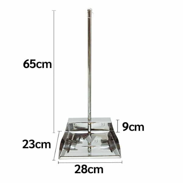 ที่ตักผงสแตนเลสไซส์ใหญ่
